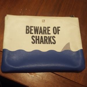 Kate Spade "Beware of Sharks" Clutch